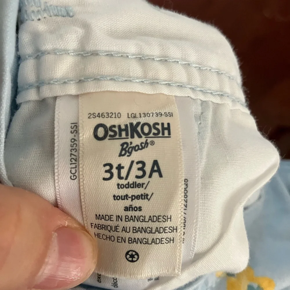 OshKosh B'gosh baby baby girls blue floral denim